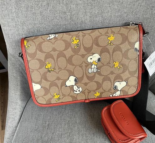 Coach X Peanuts Heritage Convertible Crossbody In Signature Canvas