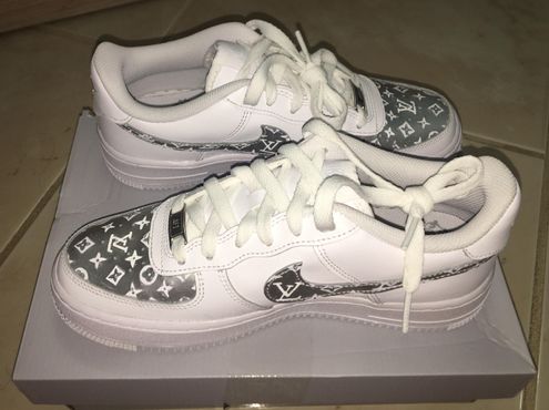 Nike Air Force 1s Custom LV White Size 7.5 - $200 (20% Off Retail) - From  Julia