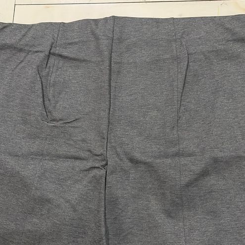 Womens 3X Basic Editions Pull On Heavyweight Stretch Pants Grey
