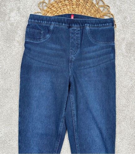 Spanx Jean-ish Ankle Denim Leggings 20018T Blue Twilight Rinse Sz