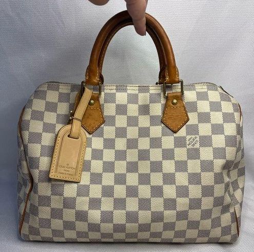 Louis Vuitton Authentic Large Leather Luggage Tag- LIGHT Patina, Purse  Charm - $92 - From Olivia