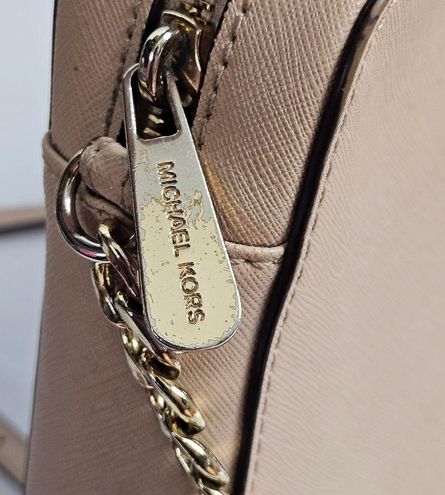 Michael Kors Jet Set Large Saffiano Leather Crossbody Blush Pink - $72 -  From Alexandra