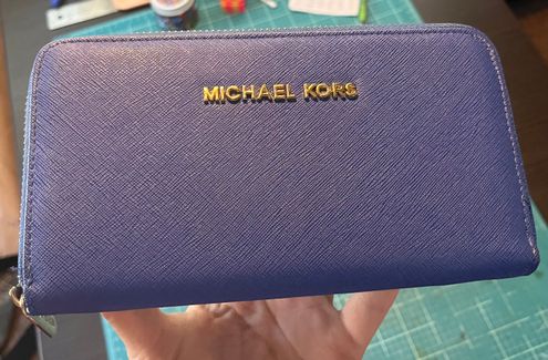 Michael Kors Clutch Wallet Blue - $32 (68% Off Retail) - From Christina