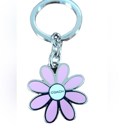 Key Charms Pink Daisy