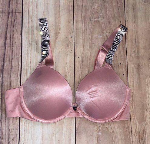 Victoria's Secret Rhinestone Bra Pink Size 32 B - $32 - From A