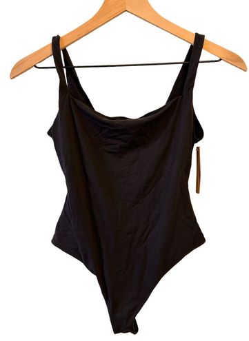 SKIMS Fits Everybody Square-neck bodysuit Onyx Medium New Black - $60 New  With Tags - From Discount