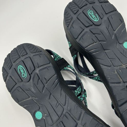 Chacos Chaco Classic Sandals Women Size 7 Green Black Adjustable