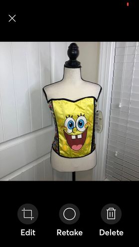 NWT Nickolodeon SpongeBoB SquarePants Adult S/M Corset Bustier Yellow Size  8 - $15 (50% Off Retail) New With Tags - From Allen