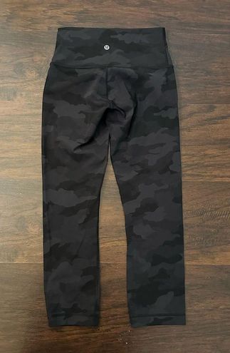 Lululemon black camo print cropped leggings size 4 - $50 - From Haley