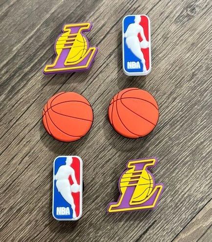 Crocs Jibbitz Los Angeles Lakers NBA Charms (5-Pack)