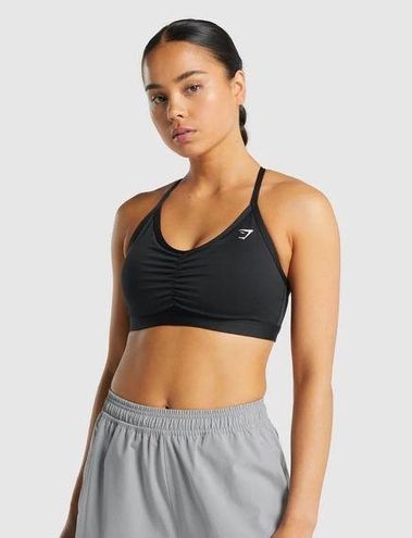 Ruched Strappy Sports Bra