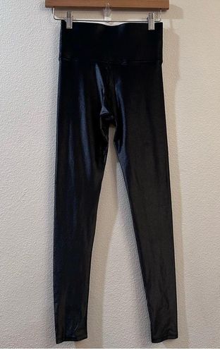 Carbon 38 Takara Shine High Waisted Leggings Shiny Athletic Size