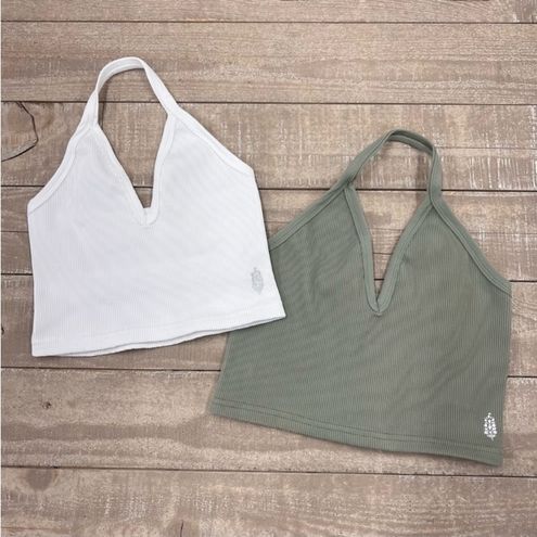 Happiness Runs Strappy Back Halter Crop