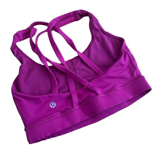 Lululemon Energy Bra Medium Support Top - Purple Deep Luxe, 2