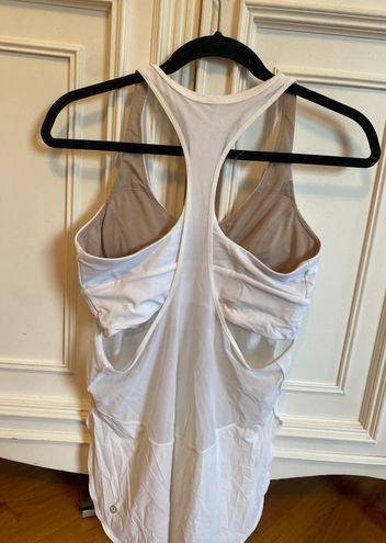 Lululemon Tank With Built-In Bra White Size 8 - $24 (58% Off Retail) - From  Julia