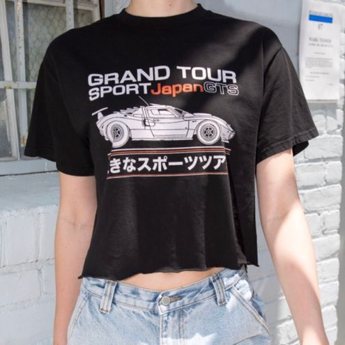 Brandy Melville Grand Tour Sport Japan Gts 1992 Aleena Graphic Tee Black 19 From Ava