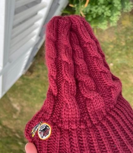 NEW ERA Women Washington Redskins beanie cable knit w/ visor