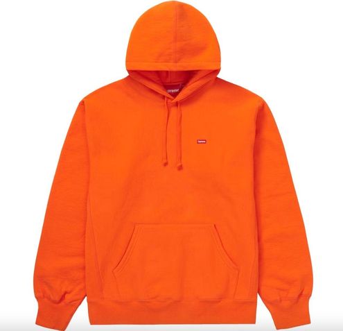 Supreme | Authentic Small Box Hooded Sweatshirt Orange Size M