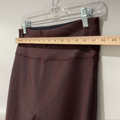 Assets by SPANX Burgundy Colored Leggings Size Large Shimmery - $26 - From  amazing