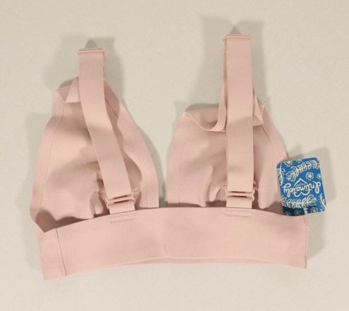 Free People, Intimates & Sleepwear, Free People Erin Scuba Light Pink Neo  Plunge Bralette Xs