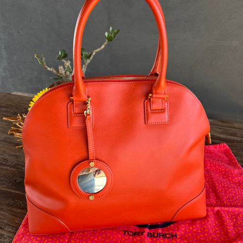 Tory Burch ROBINSON DOME SATCHEL EXTRA LARGE HANDBAG NEW WILDBERRY Orange  Size One Size - $210 (61% Off Retail) - From Alessandra