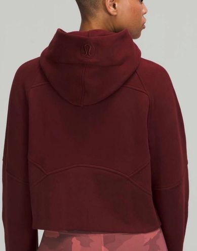 NEW Lululemon Scuba Oversized Funnel-Neck Half Zip Smoky Red Size