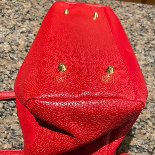 Giani Bernini red leather satchel - $25 (68% Off Retail) - From Penny