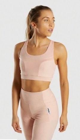 Women’s GYMSHARK True Texture Blush Nude Leggings Size Medium