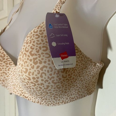 Hanes Cool Comfort Ultimate Bra Leopard Print 36B Tan Size undefined - $28  New With Tags - From Foxy