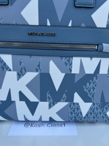 Michael Kors MK Kenly Large Logo Tote Bag Blue - $199 (60% Off