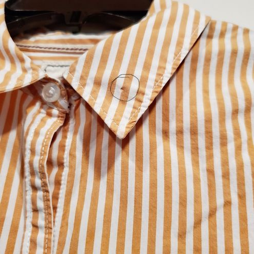 Hollister 5/$25 Orange White Button Down Striped Shirt - $9 - From G