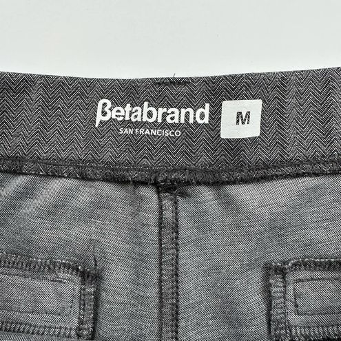 Betabrand San Francisco Herringbone Straight Leg Yoga Pants Size