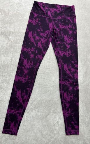 Lululemon 6 Leggings Wunder Under Breezie Regal Plum Tie Dye High