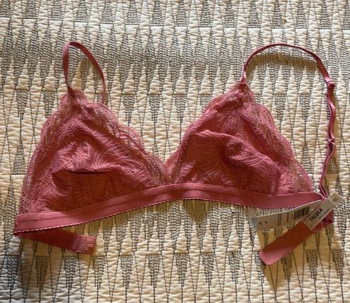 Aritzia Raspberry Pink Talula Monterey lace bralette - $15 New With