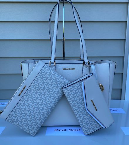 Michael Kors MK Kimberly 3 In 1 Tote Lt Cream - $275 (49% Off Retail) New  With Tags - From Kash