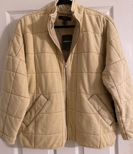 Quilted zip up online jacket forever 21