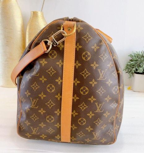 Louis Vuitton BEAUTIFUL ❤️Authentic Keepall 60 Bandouliere w/ strap  Monogram - $1191 - From Uta