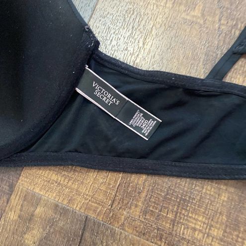 Victoria's Secret Victoria Secret Black Full-Coverage Lace Ladder Racerback  Front Closure Bra 34DD Size undefined - $30 - From Brooklyn