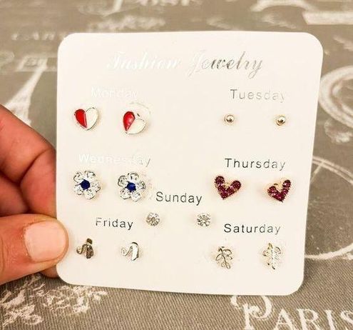 Heart Stud Earring Set - $8 New With Tags - From Kate