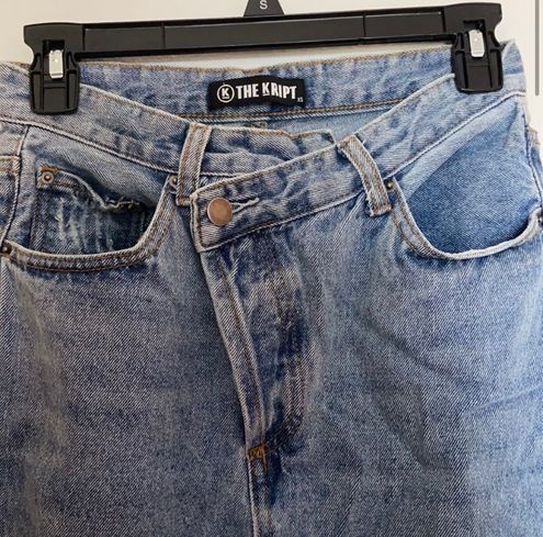 The Kript Gavin Asymmetrical Jeans Blue Size XS - $40 (42% Off