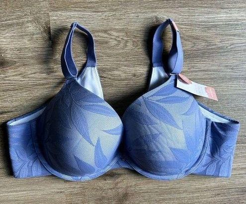 Cacique New Lane Bryant Lace Leaf Boost Plunge Bra Nylon Plus