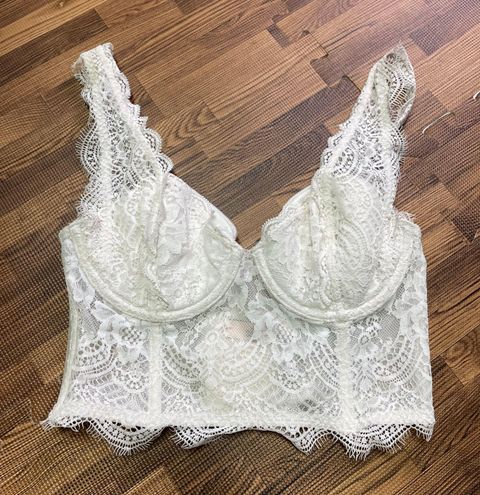 Victoria's Secret Dream Angel Lace Corset White - $45 (35% Off