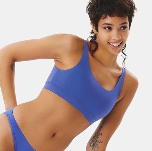 Summer Sale* Kt. By Knix Double Scoop Bikini Swim Top Blue Medium NWT - $14  New With Tags - From Annette