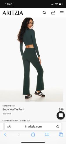 Aritzia Sunday Best Waffle Pant Green Size XL - $24 (50% Off Retail) - From  Erica