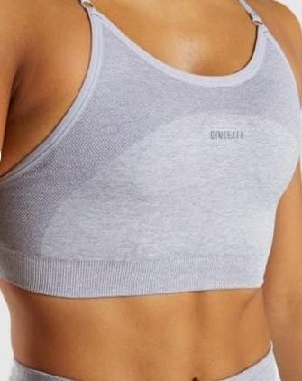 Gymshark Flex Strappy Sports Bra Gray - $25 (28% Off Retail) New With Tags  - From Celine