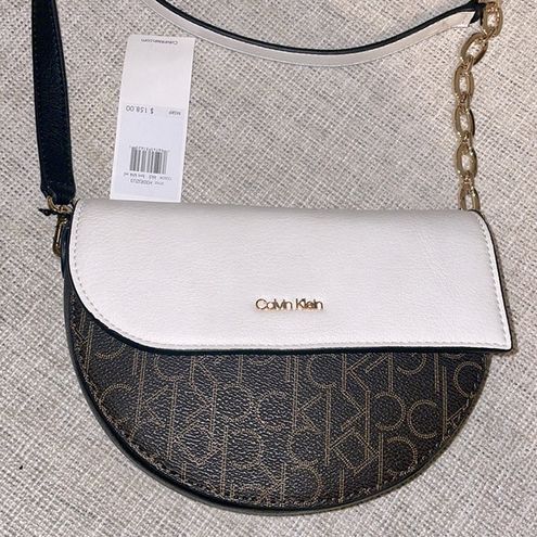 Calvin Klein NWT Half Moon Two-Toned Small Crossbody Bag - $104 New With  Tags - From Sammy