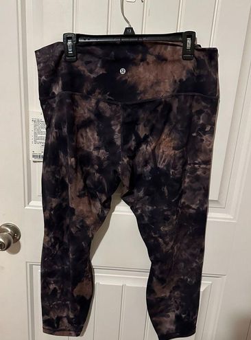 NWT Lululemon Align HR pant 25” Diamond Dye Graphite Grey Pink Pastel size  18