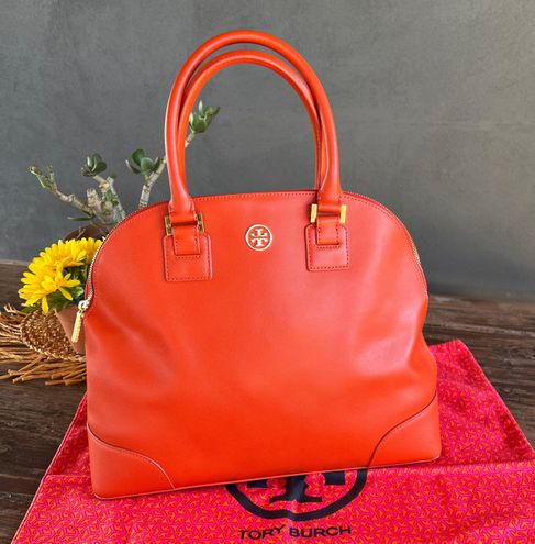 Tory Burch ROBINSON DOME SATCHEL EXTRA LARGE HANDBAG NEW WILDBERRY Orange  Size One Size - $210 (61% Off Retail) - From Alessandra