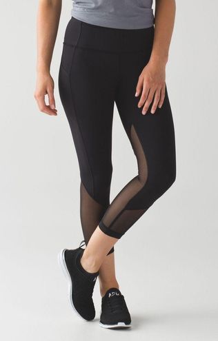 Lululemon Pace Rival Crop Leggings Black 4 - $40 - From Raquel