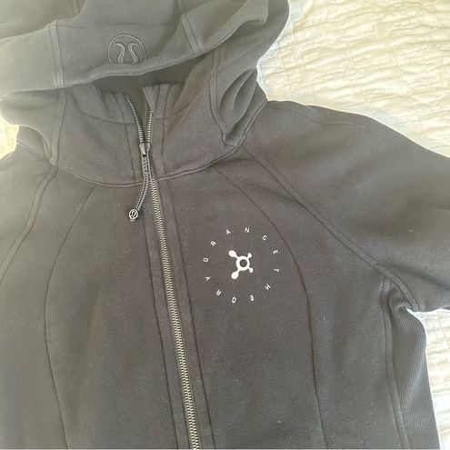 Lululemon Orange Theory Black Scuba Zip Up Hoodie Sweatshirt 8 - $45 - From  Jessica